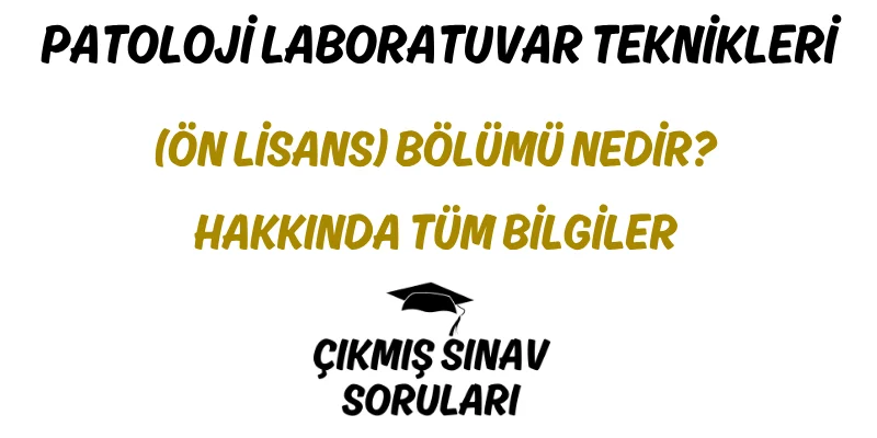Patoloji Laboratuvar Teknikleri (Ön Lisans) Bölümü Nedir? Hakkında Tüm Bilgiler