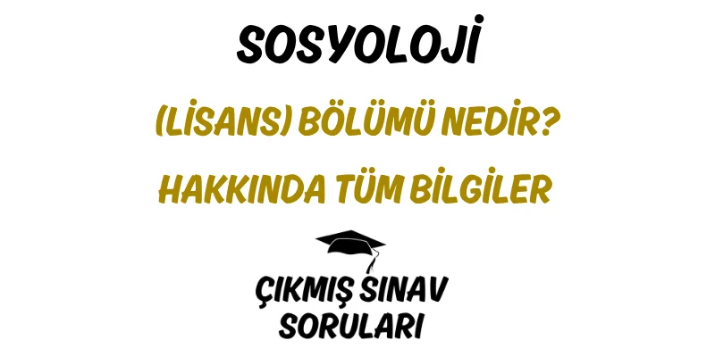 Sosyoloji (Lisans) Bölümü Nedir? Hakkında Tüm Bilgiler