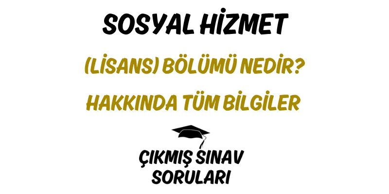 Sosyal Hizmet (Lisans) Bölümü Nedir? Hakkında Tüm Bilgiler